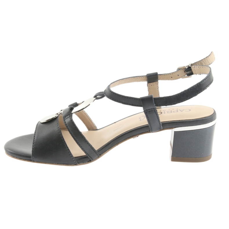 Sandalen mit der Dekoration Caprice 28211 marineblau grau 2