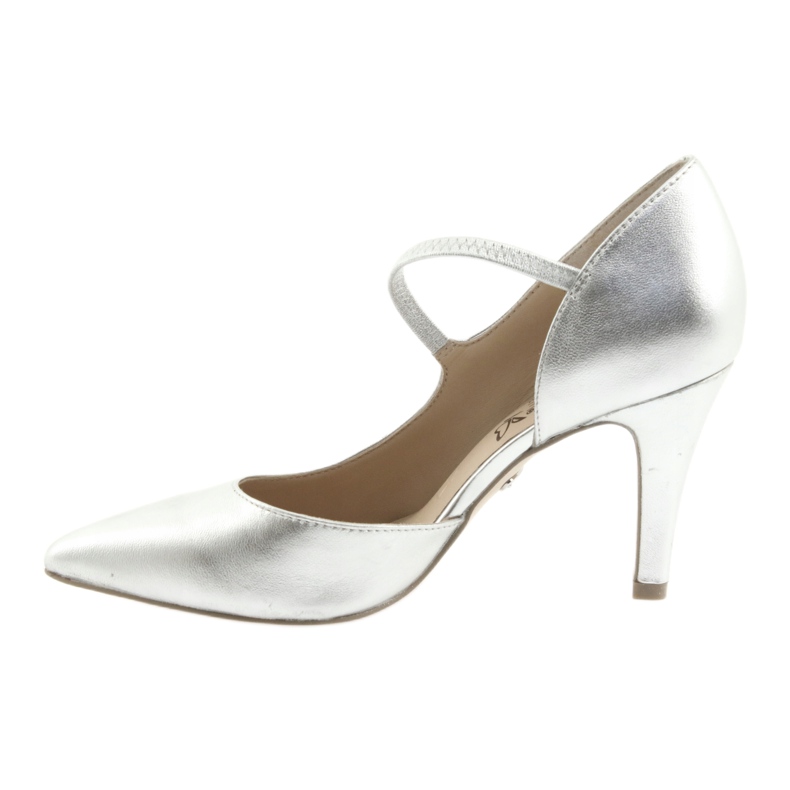 Pumps mit Gürtel Caprice 24402 silber grau 2
