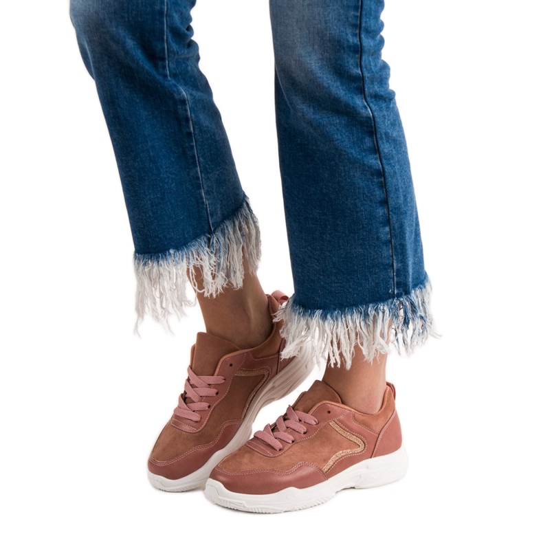 SHELOVET Modische Turnschuhe rosa 1