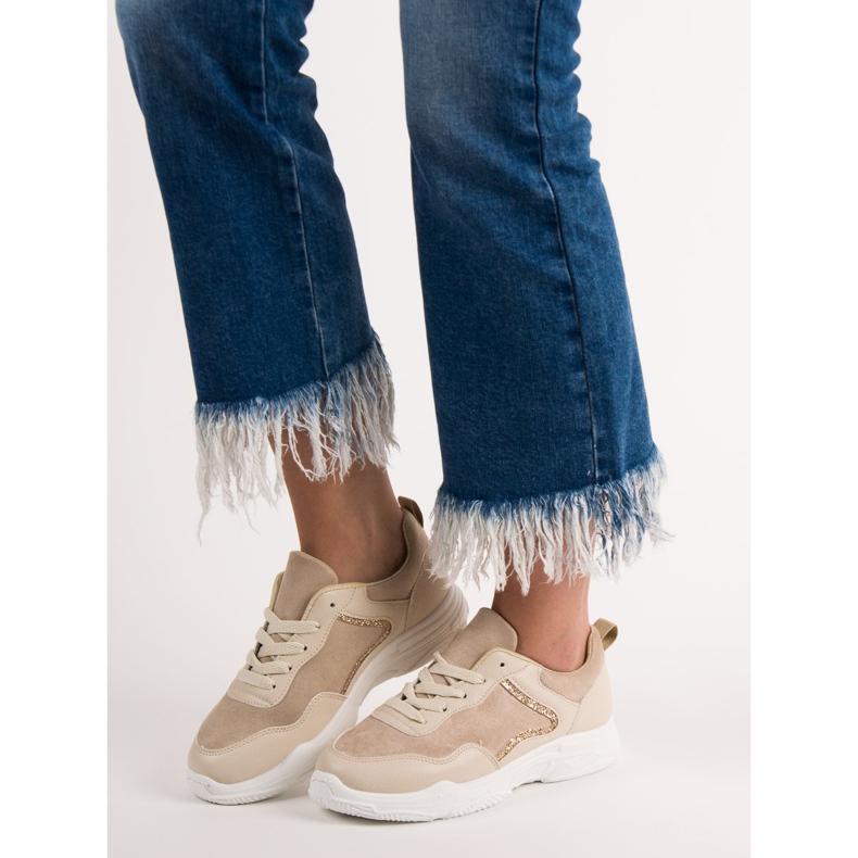 SHELOVET Modische Turnschuhe beige 1