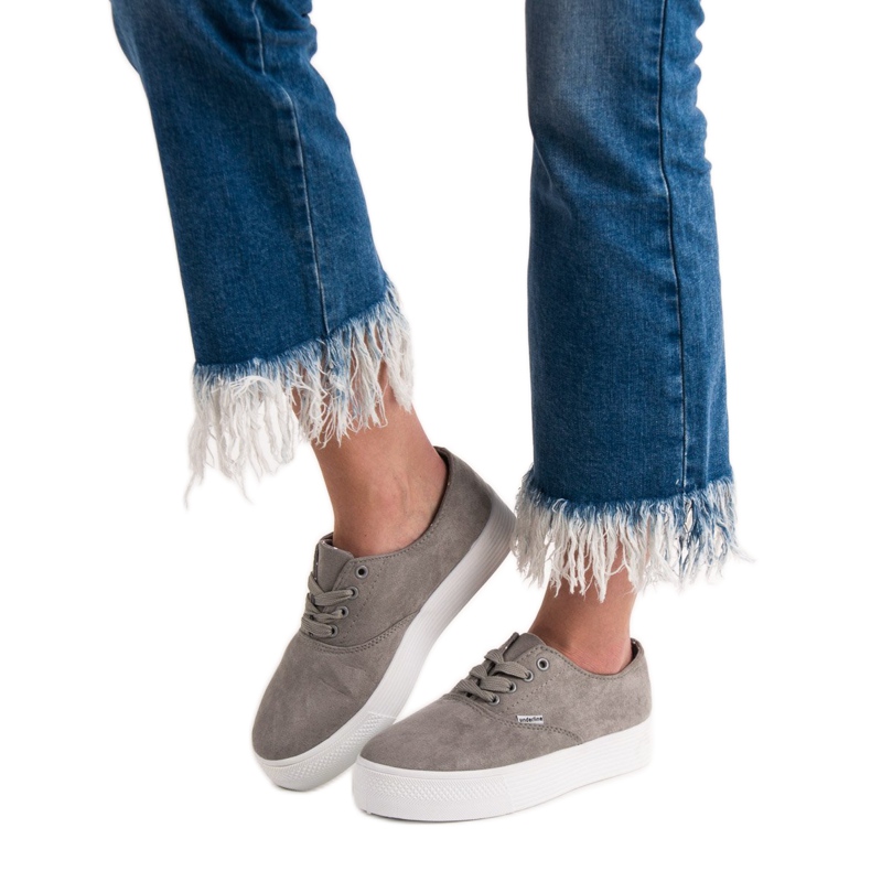 SHELOVET Modische graue Turnschuhe 2