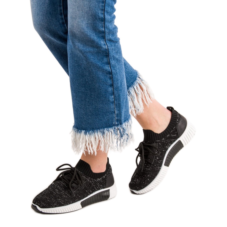 Primavera Schwarze Slip-On Schuhe 2