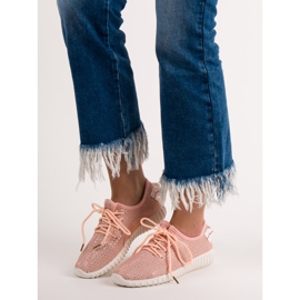 SHELOVET Slipper mit Pailletten rosa 1