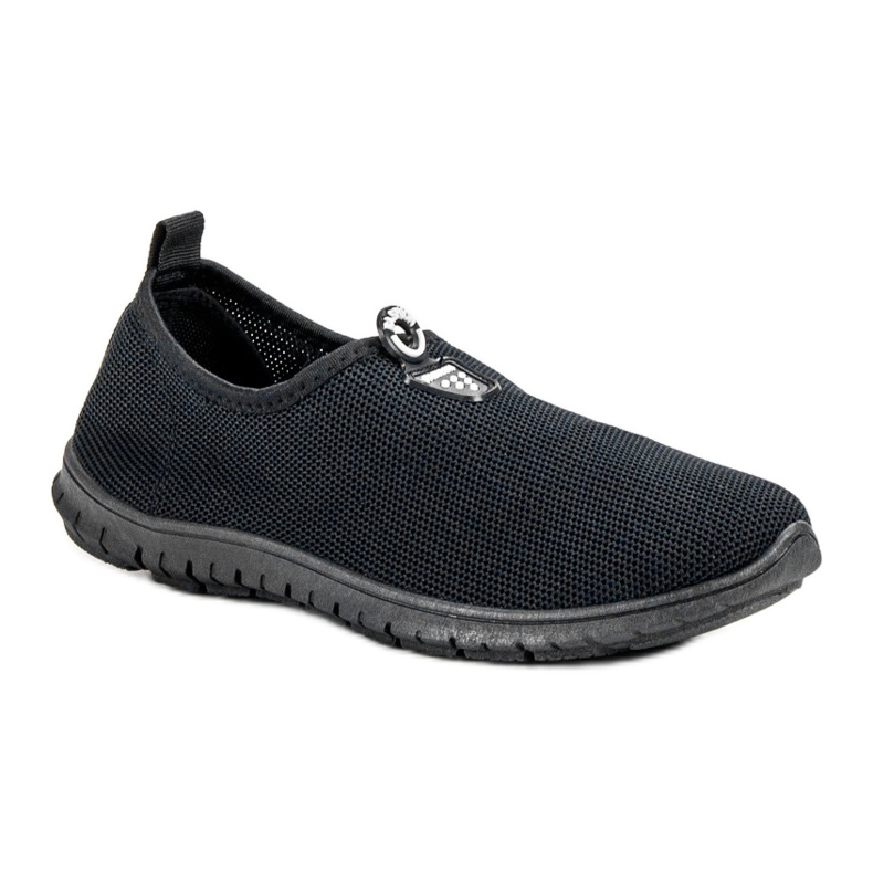 SHELOVET Schwarze Slip-On-Sneakers 1