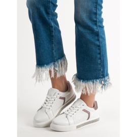 Ideal Shoes Sportschuhe mit Zirkonia weiß 1