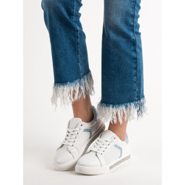 Ideal Shoes Sportschuhe mit Zirkonia weiß 1