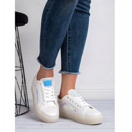 SHELOVET Lässige Damenschuhe weiß 2