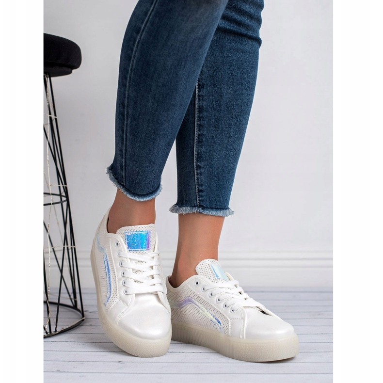 SHELOVET Lässige Damenschuhe weiß 2