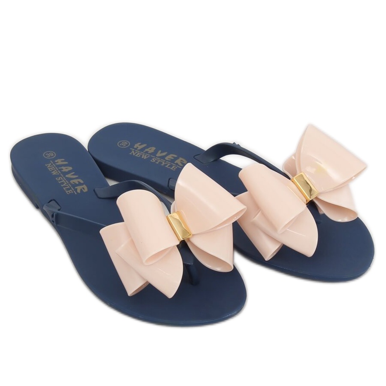 Flip-Flops Meliski marineblau-beige KM104 NAVY / D.BEIGE braun 2