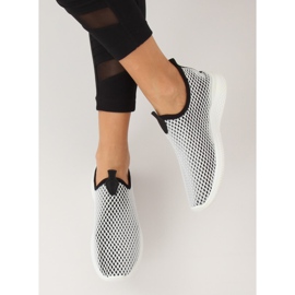 Schwarze Sportschuhe B0-56 SCHWARZ / WEISS weiß 1