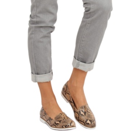 Loafer lordsy Schlangenhaut MM50188 Snake braun 1