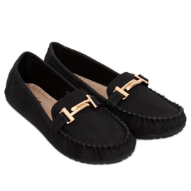 Schwarze Damen-Loafer VS-685 Black 1