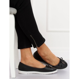 Schwarze Damen Ballerinas YSD-04 Schwarz 2