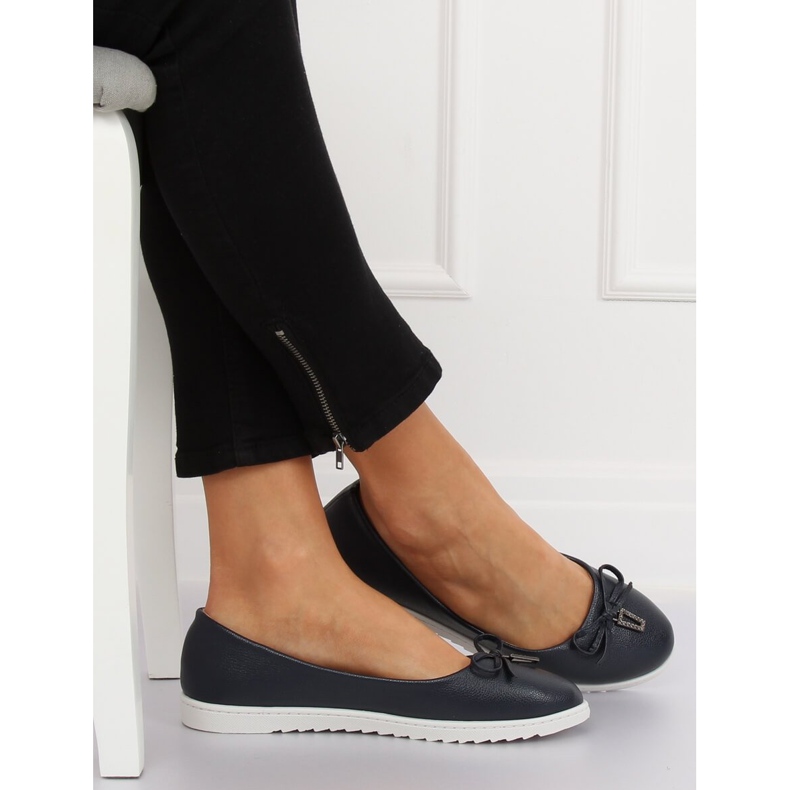 Marineblaue Ballerinas für Damen YSD-04 Navy 1
