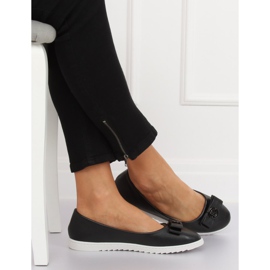 Schwarze Damen Ballerinas YSD-03 Schwarz 1