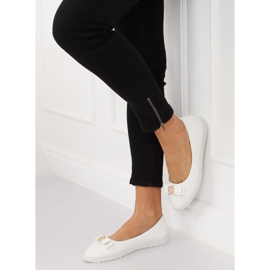 Weiße Damenballerinas YSD-03 Weiß 1