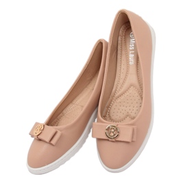 Beige Ballerinas für Damen YSD-03 Nude 2