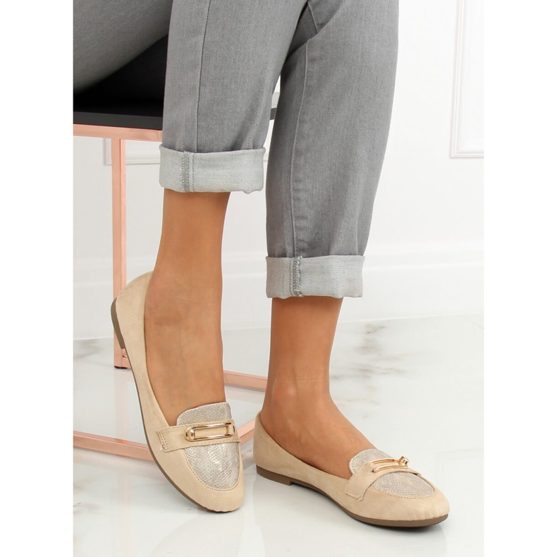 Beige Slipper für Damen VS-662 Khaki 2