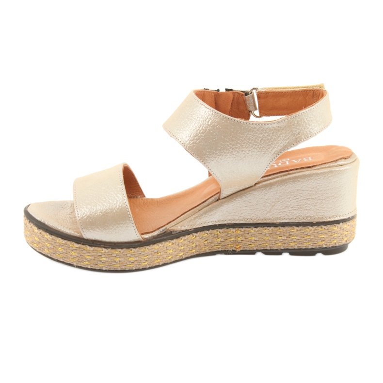 Keilsandalen Badura 4750 goldener Cappuccino 2