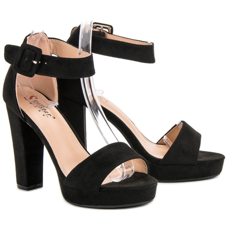 Seastar Sexy Sandalen auf der Plattform schwarz 1