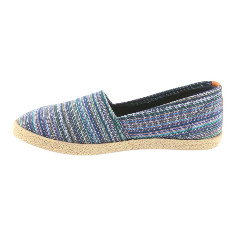 McKey 821 Espadrilles braun blau grün navy blau 2