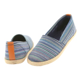 McKey 821 Espadrilles braun blau grün navy blau 4