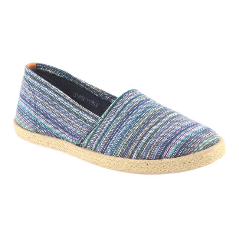 McKey 821 Espadrilles braun blau grün navy blau 1