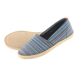 McKey 821 Espadrilles braun blau grün navy blau 5
