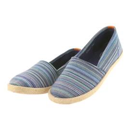 McKey 821 Espadrilles braun blau grün navy blau 3