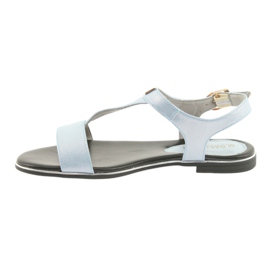 M.Daszyński Sandalen blaue Perle Daszyński MR1583-7 2