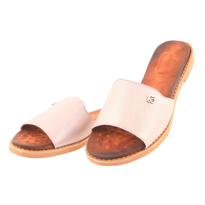 M.Daszyński Daszyński Frauen flacher Absatz 1837 Pink rosa 3