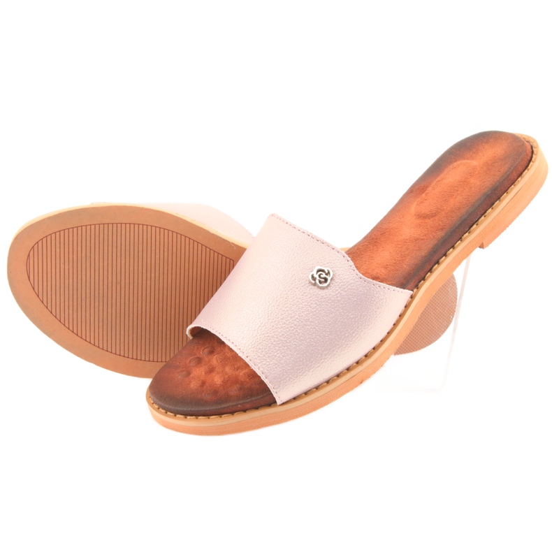 M.Daszyński Daszyński Frauen flacher Absatz 1837 Pink rosa 4