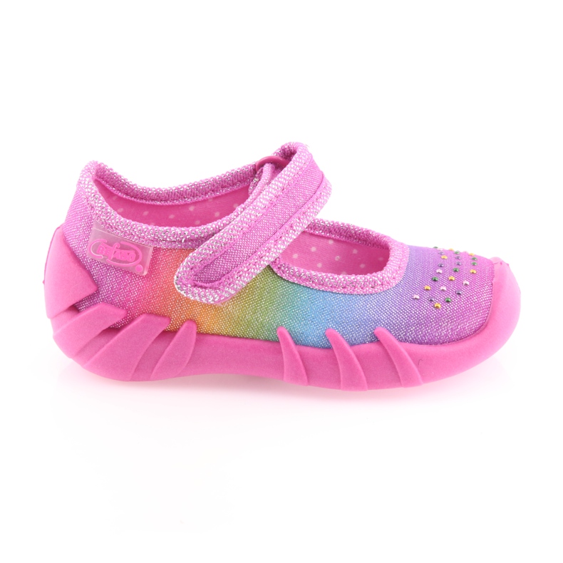 Befado farbige Kinderschuhe 109P183 rosa mehrfarbig 1