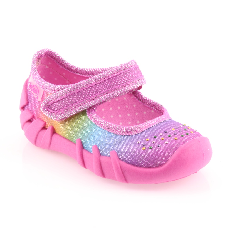 Befado farbige Kinderschuhe 109P183 rosa mehrfarbig 2