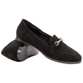 Balada Schwarze Wildleder-Loafer 1