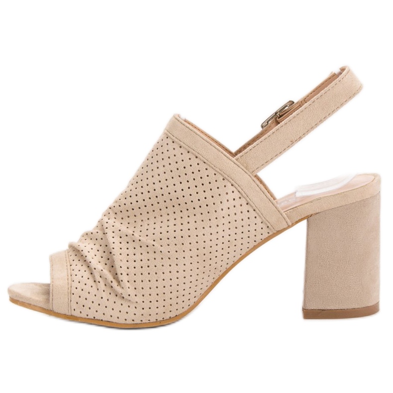 Sixth Sense Durchbrochene Sandalen an einer Bar braun 2