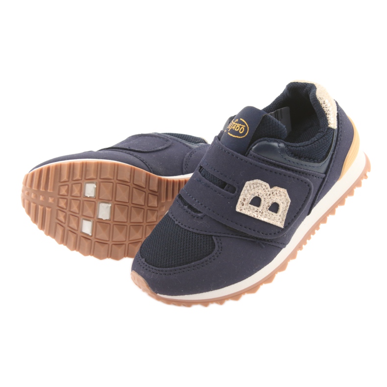 Befado Kinderschuhe bis 23 cm 516Y038 gelb navy blau 5