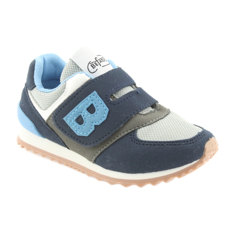 Befado Kinderschuhe 516Y041 grau navy blau 1
