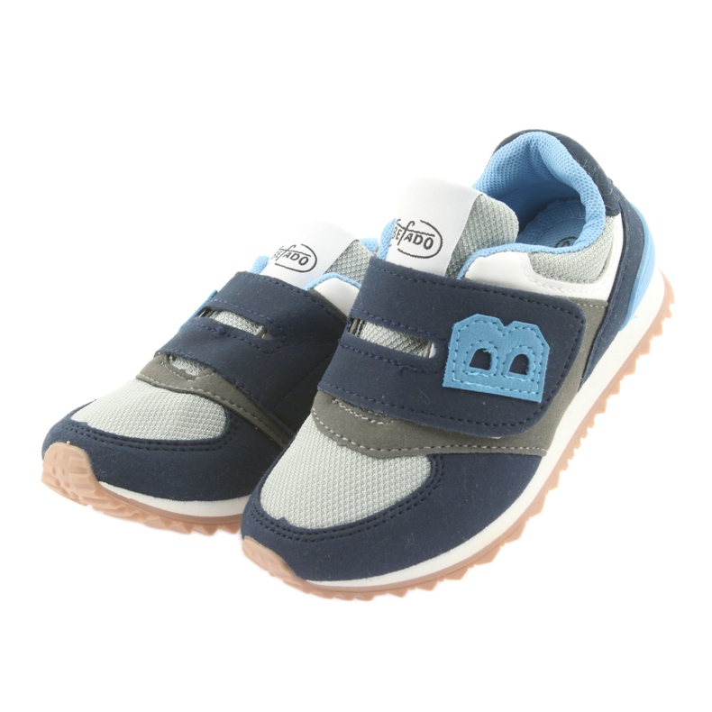 Befado Kinderschuhe 516Y041 grau navy blau 3