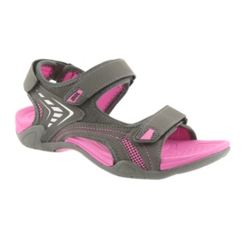 Damen DK Sandalen, hellgrauer EVA-Boden rosa 1