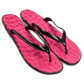 SHELOVET Flip-Flops aus Gummi rosa 1