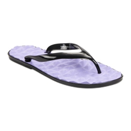 SHELOVET Flip-Flops aus Gummi lila 1