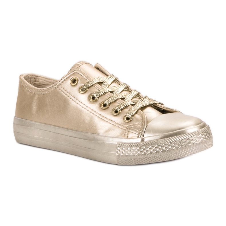 SHELOVET Goldene Turnschuhe 1