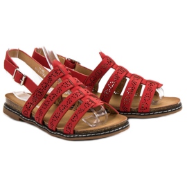 Renda Bequeme rote Sandalen 1