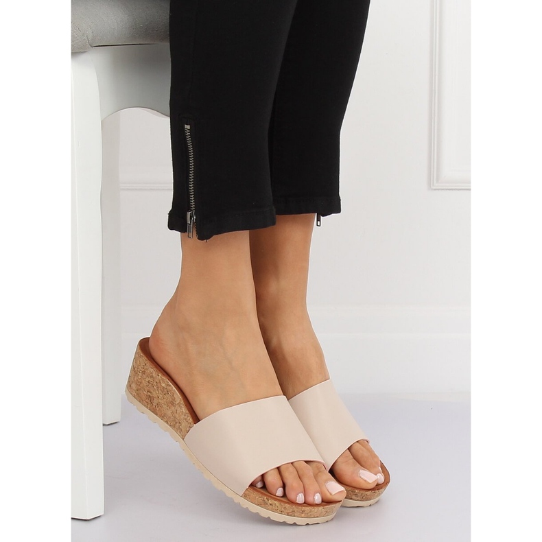 Beige Kork Keilabsatz 3527-12 Beige 1