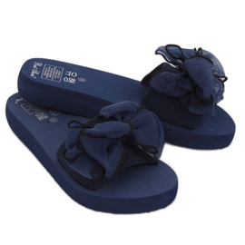Marineblau FX-2A081 Blaue Schaumsohlen navy blau 1