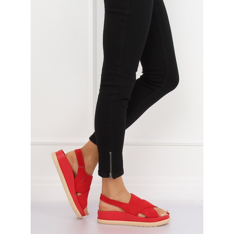 Rote Damensandalen G-202 Rot 1