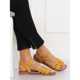 Gelbe Sandalen für Damen S55 Gelb 1