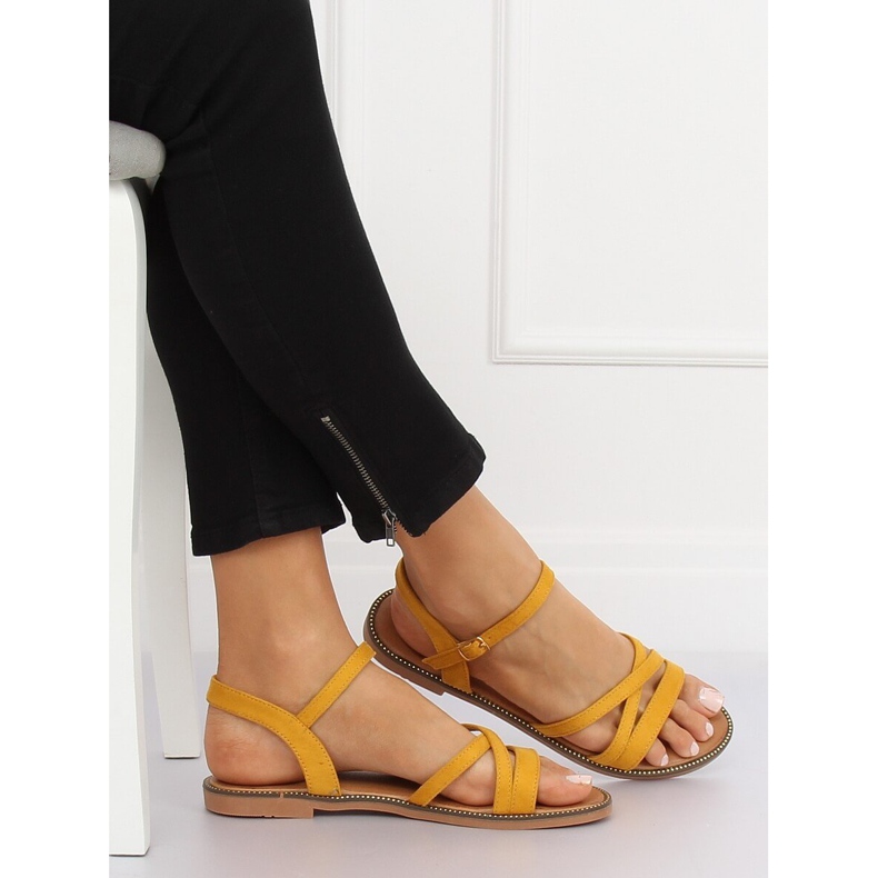 Gelbe Sandalen für Damen S55 Gelb 1