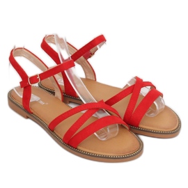 Rote Damensandalen S55 Rot 2